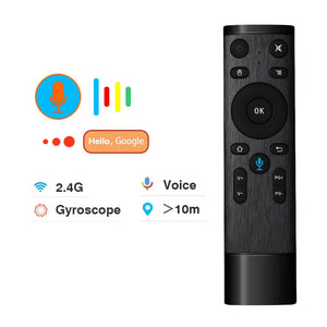Planet Gates 2.4G Wireless Voice Remote Control Q5 Air Mouse 3 Axis Gyroscope Controller With USB Receiver For Computer Smart TV Android Box