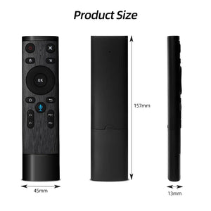 Planet Gates 2.4G Wireless Voice Remote Control Q5 Air Mouse 3 Axis Gyroscope Controller With USB Receiver For Computer Smart TV Android Box