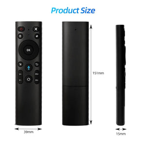 Planet Gates 2.4G Wireless Voice Remote Control Q5 Air Mouse 3 Axis Gyroscope Controller With USB Receiver For Computer Smart TV Android Box