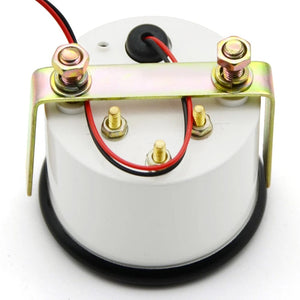 Planet Gates 2" 52mm Fuel Level Gauge Car Meter White LED Light Black Rim Automotive Gauges 12V