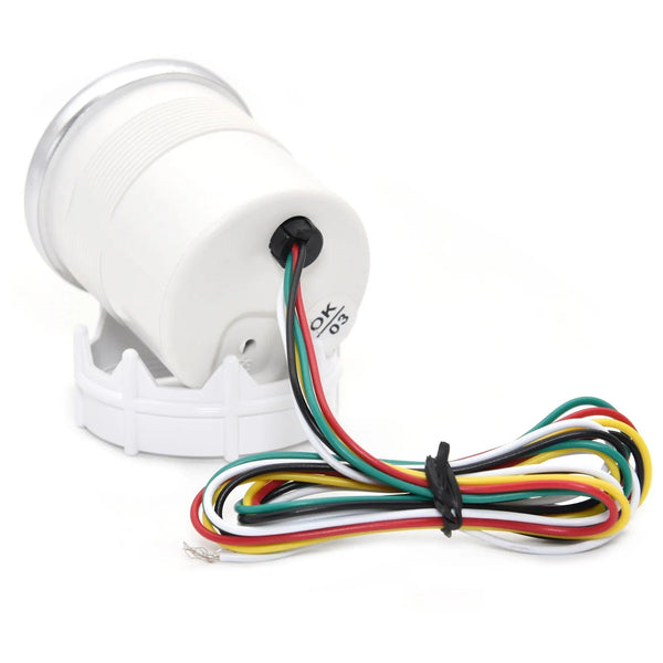 Planet Gates 2" 52mm Universal 12V LED Smoke Len -1~0~2 BAR Turbo Boost Gauge Meter / Turbo Boost Meter with White LED Backlight For 12V Car