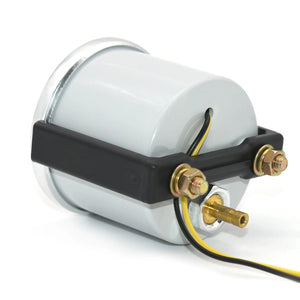 Planet Gates 2" 52mm Universal 12V LED Smoke Len -1~0~2 BAR Turbo Boost Gauge Meter / Turbo Boost Meter with White LED Backlight For 12V Car