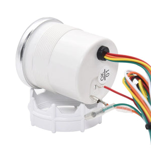 Planet Gates 2" 52mm Universal 12V LED Smoke Len -1~0~2 BAR Turbo Boost Gauge Meter / Turbo Boost Meter with White LED Backlight For 12V Car