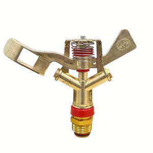 Planet Gates 2.54/5.08cm / Yellow 1pc, 1/2" Alloy Impact Sprinkler Adjustable 0-360Degree, Rotation Water Sprinkler Head For Garden Irrigation