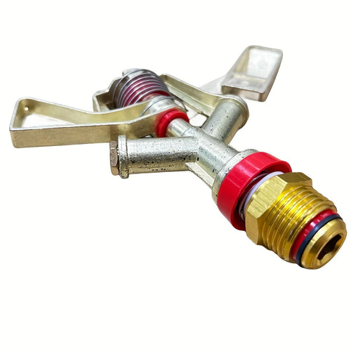 Planet Gates 2.54/5.08cm / Yellow 1pc, 1/2" Alloy Impact Sprinkler Adjustable 0-360Degree, Rotation Water Sprinkler Head For Garden Irrigation
