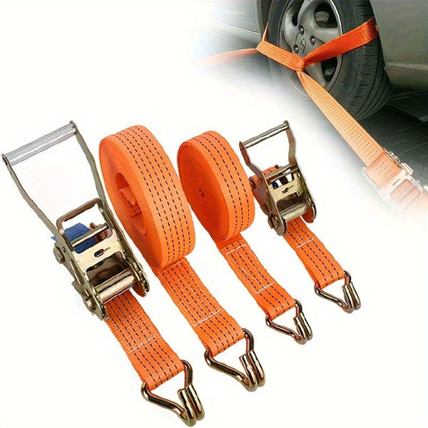 Planet Gates 2.54cm Width 4.88meter length Ratchet Straps, 1in 4.88meter Tie Down Straps With Double J Hook, 2267.96 KG Break Strength Cargo Ratchet Straps For Moving
