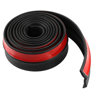 Planet Gates 2.5M 2.5m/98.43in Universal Car Front Bumper Lip Rubber Bumper Protector 60mm Bumper Lip Strip Car Side Skirt Car Stickers Car Styling