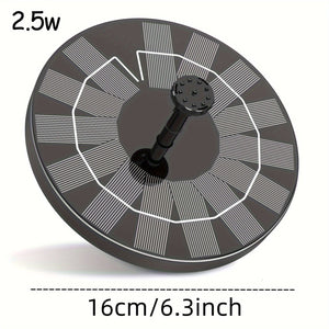 Planet Gates 2.5W 1pc 2.5W Solar Pond Fountain With 6 Nozzles, Solar Powered Water Fountain DIY Kit For Garden, Ponds, Pool, Fish Tank, Outdoor, Pond Decor