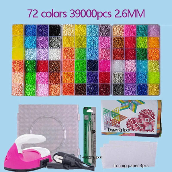 Planet Gates 2.6mm Perler Hama beads Set 3D Puzzle Iron Beads Toy Kids Creative Handmade Craft DIY Gift fuse beads Have large pegboard