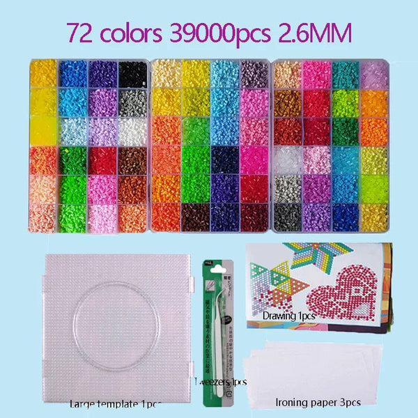 Planet Gates 2.6mm Perler Hama beads Set 3D Puzzle Iron Beads Toy Kids Creative Handmade Craft DIY Gift fuse beads Have large pegboard