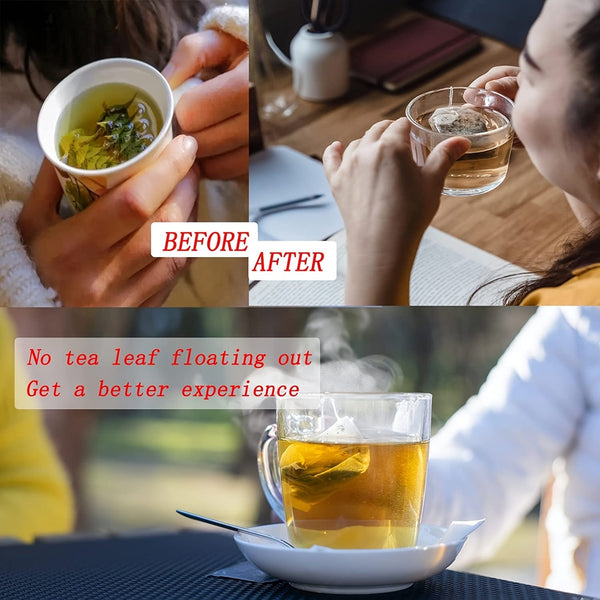 Planet Gates 2.95''/7.5cm 100pcs Unbleached Tea Filter Bags - Perfect For Loose Leaf Tea, Coffee, Bath Spice & Soup Infusions, Tea Accessories, Kitchen Gadgets