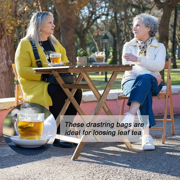 Planet Gates 2.95''/7.5cm 100pcs Unbleached Tea Filter Bags - Perfect For Loose Leaf Tea, Coffee, Bath Spice & Soup Infusions, Tea Accessories, Kitchen Gadgets