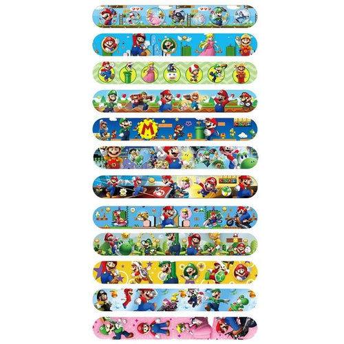 Planet Gates 2 a set of 12 Sonic The Hedgehog Wrist Strap Children Clap Ring Slap Bracelets Kids Snapping Rings Toy Party Product Children's Birthday Gifts