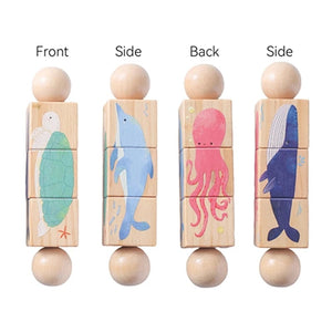 Planet Gates 2 Baby Wooden Rotating Jigsaw Puzzle Hand bell Toy Baby Mobile Musical Rattle Toy Montessori Puzzle Game For Babies Newbaby Gift