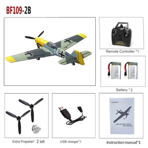 Planet Gates 2 Battery / CHINA VolantexRC Remote Control Airplane BF109 2.4GHz 4CH 400mm Wingspan One Key U-Turn Aerobatic RC Plane  Warbird Gift Toys 761-11