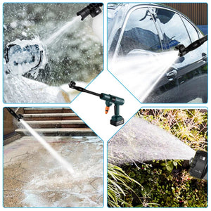 Planet Gates 2 Battery EU Plug / CHINA / Electric 3500W 200Bar Brushless High Pressure Car Wash Washer Gun 6 IN 1 Cordless Foam Generator Cleaning Machine For Makita 18V Battery