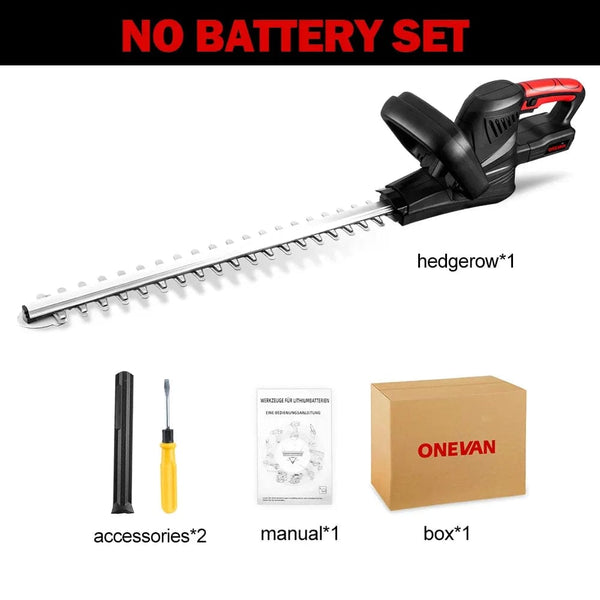 Planet Gates 2 Battery EU Plug / spain 2000W Brushless Electric Hedge Trimmer Cordless Household Trimmer Rechargeable Grass Trimmer Garden Tools For Makita 18V Battery