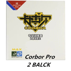 Planet Gates 2 black 2 Pcs/Lot Reactor Original Pips-In CORBOR Table Tennis Rubber With Sponge Ping Pong Rubber Tenis De Mesa