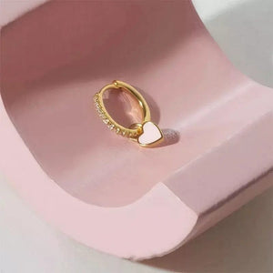 Planet Gates 2 CANNER Heart Cute Candy Neon Color Silver Golden Color Hoop Earrings Enamel Heart Charm Drop Earring For Girls Party Jewelry