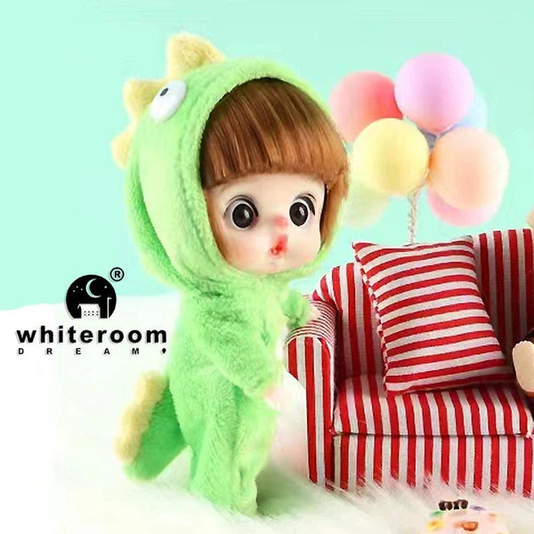 Planet Gates 2 dolls / CHINA Ob11 Bjd Doll Accessories Bed Bodysuit Obitsu 11 Clothes Dolls For Girls Boy Toys Baby Kawaii Anime Toy items Pajama Miniature