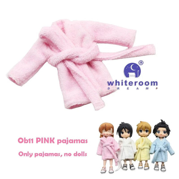 Planet Gates 2 dolls / CHINA Ob11 Bjd Doll Accessories Bed Bodysuit Obitsu 11 Clothes Dolls For Girls Boy Toys Baby Kawaii Anime Toy items Pajama Miniature