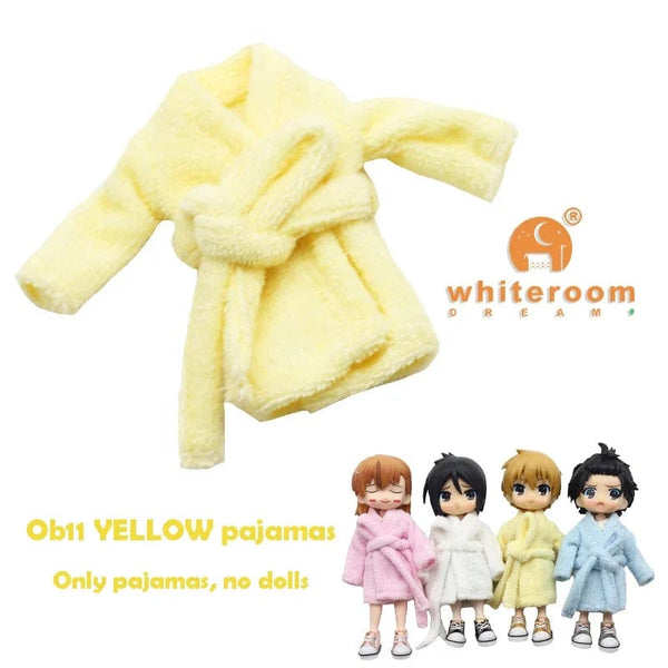 Planet Gates 2 dolls / CHINA Ob11 Bjd Doll Accessories Bed Bodysuit Obitsu 11 Clothes Dolls For Girls Boy Toys Baby Kawaii Anime Toy items Pajama Miniature
