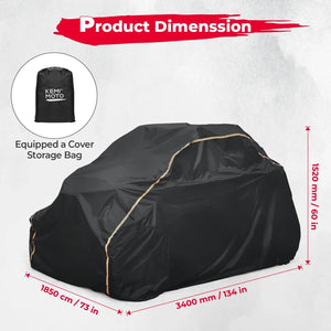 Planet Gates 2 Doors UTV 210D Oxford Cloth Protect Utility Vehicle Storage Cover from Rain Dirt Rays-Reflective for Can Am Maverick X3