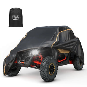 Planet Gates 2 Doors UTV 210D Oxford Cloth Protect Utility Vehicle Storage Cover from Rain Dirt Rays-Reflective for Can Am Maverick X3