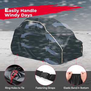 Planet Gates 2 Doors UTV 210D Oxford Cloth Protect Utility Vehicle Storage Cover from Rain Dirt Rays-Reflective for Can Am Maverick X3