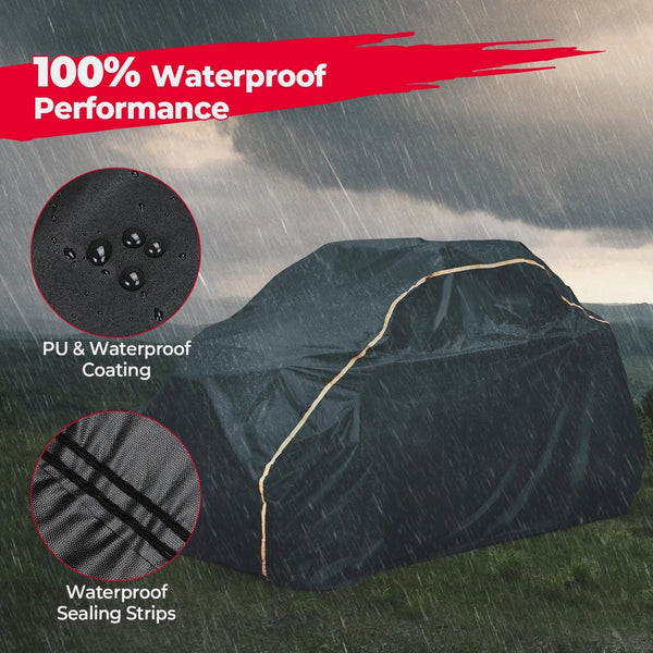 Planet Gates 2 Doors UTV 210D Oxford Cloth Protect Utility Vehicle Storage Cover from Rain Dirt Rays-Reflective for Can Am Maverick X3