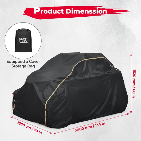 Planet Gates 2 Doors UTV 210D Oxford Cloth Protect Utility Vehicle Storage Cover from Rain Dirt Rays-Reflective for Can Am Maverick X3