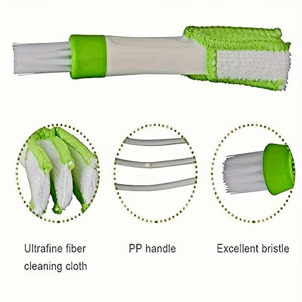 Planet Gates 2-in-1 Air Conditioning Outlet Vent Brush Internal Cleaning Tools Interior Multi-purpose Dust Cleaner For Car