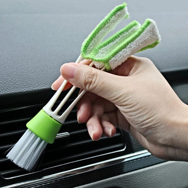 Planet Gates 2-in-1 Air Conditioning Outlet Vent Brush Internal Cleaning Tools Interior Multi-purpose Dust Cleaner For Car