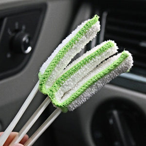 Planet Gates 2-in-1 Air Conditioning Outlet Vent Brush Internal Cleaning Tools Interior Multi-purpose Dust Cleaner For Car