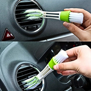 Planet Gates 2-in-1 Air Conditioning Outlet Vent Brush Internal Cleaning Tools Interior Multi-purpose Dust Cleaner For Car
