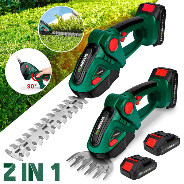 Planet Gates 2 IN 1 Cordless Electric Hedge Trimmer Lawn Mower Household Shrub Weeding Pruning Mower Garden Tools for Makita 18V Battery