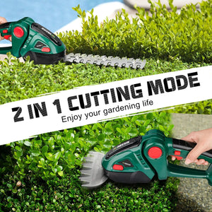 Planet Gates 2 IN 1 Cordless Electric Hedge Trimmer Lawn Mower Household Shrub Weeding Pruning Mower Garden Tools for Makita 18V Battery