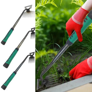 Planet Gates 2 In 1 Manual Weeds Remover Tool Grass Rooting Loose Garden Gardening Puller Removal Weeding Tool for Garden Lawn Yard