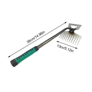 Planet Gates 2 In 1 Manual Weeds Remover Tool Grass Rooting Loose Garden Gardening Puller Removal Weeding Tool for Garden Lawn Yard