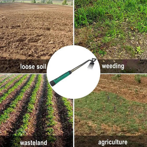 Planet Gates 2 In 1 Manual Weeds Remover Tool Grass Rooting Loose Garden Gardening Puller Removal Weeding Tool for Garden Lawn Yard