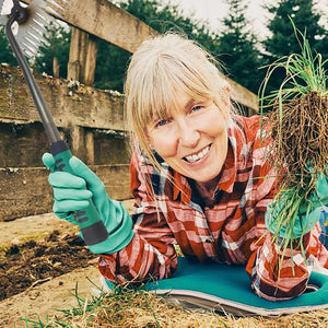 Planet Gates 2 In 1 Manual Weeds Remover Tool Grass Rooting Loose Garden Gardening Puller Removal Weeding Tool for Garden Lawn Yard