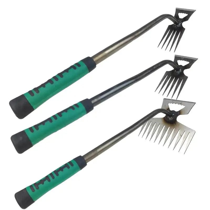 Planet Gates 2 In 1 Manual Weeds Remover Tool Grass Rooting Loose Garden Gardening Puller Removal Weeding Tool for Garden Lawn Yard