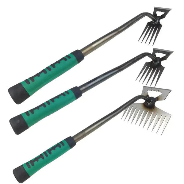 Planet Gates 2 In 1 Manual Weeds Remover Tool Grass Rooting Loose Garden Gardening Puller Removal Weeding Tool for Garden Lawn Yard