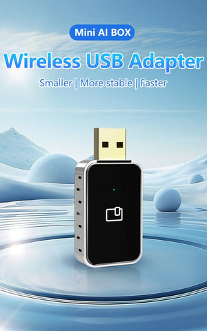 Planet Gates 2 IN 1 MINI Wireless Carplay 2 IN 1 Adapter Auto Wired To Wireless Carplay Android Auto USB AI Box Plug And Play Suitable For OEM Car