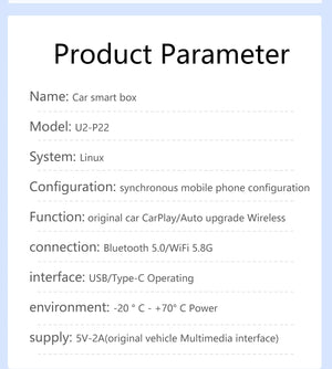 Planet Gates 2 IN 1 MINI Wireless Carplay 2 IN 1 Adapter Auto Wired To Wireless Carplay Android Auto USB AI Box Plug And Play Suitable For OEM Car