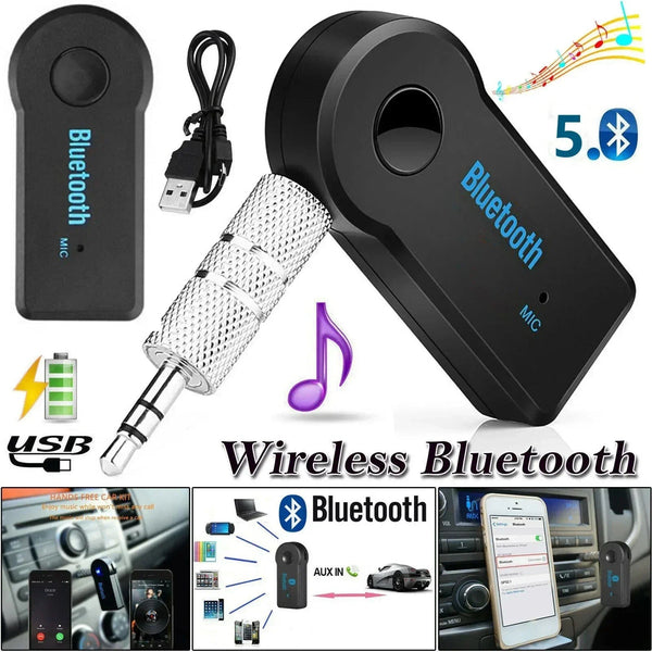 Planet Gates 2 in 1 Wireless Bluetooth 5.0 Receiver Transmitter Adapter 3.5mm Jack For Car Music Audio Aux A2dp Headphone Reciever Handsfree