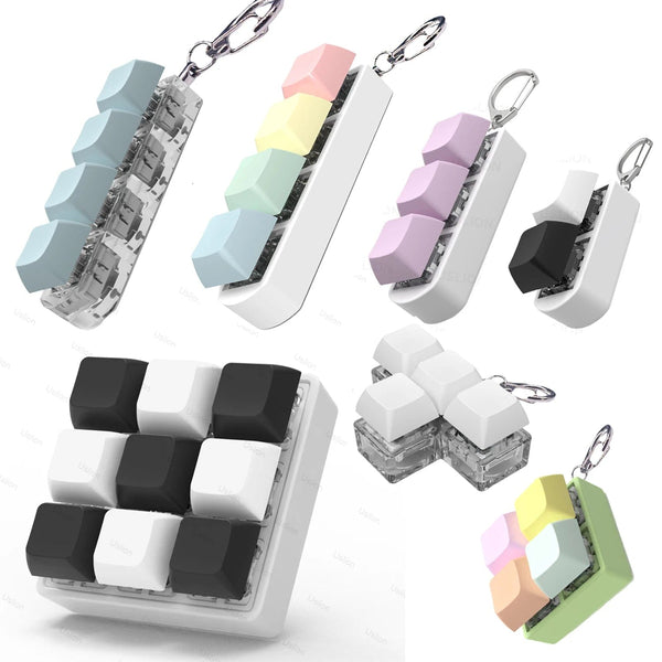 Planet Gates 2 Keys BW 2/3/4/9 Keys Keyboard Keycaps Fidget Toy Party Stress Relief Diy  Keycaps Toy Keyboard Caps Finger Button Fidget Finger Keycaps