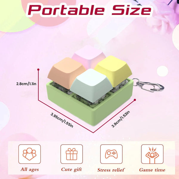 Planet Gates 2 Keys BW 2/3/4/9 Keys Keyboard Keycaps Fidget Toy Party Stress Relief Diy  Keycaps Toy Keyboard Caps Finger Button Fidget Finger Keycaps