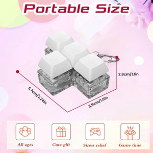 Planet Gates 2 Keys BW 2/3/4/9 Keys Keyboard Keycaps Fidget Toy Party Stress Relief Diy  Keycaps Toy Keyboard Caps Finger Button Fidget Finger Keycaps