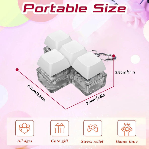 Planet Gates 2 Keys BW 2/3/4/9 Keys Keyboard Keycaps Fidget Toy Party Stress Relief Diy  Keycaps Toy Keyboard Caps Finger Button Fidget Finger Keycaps